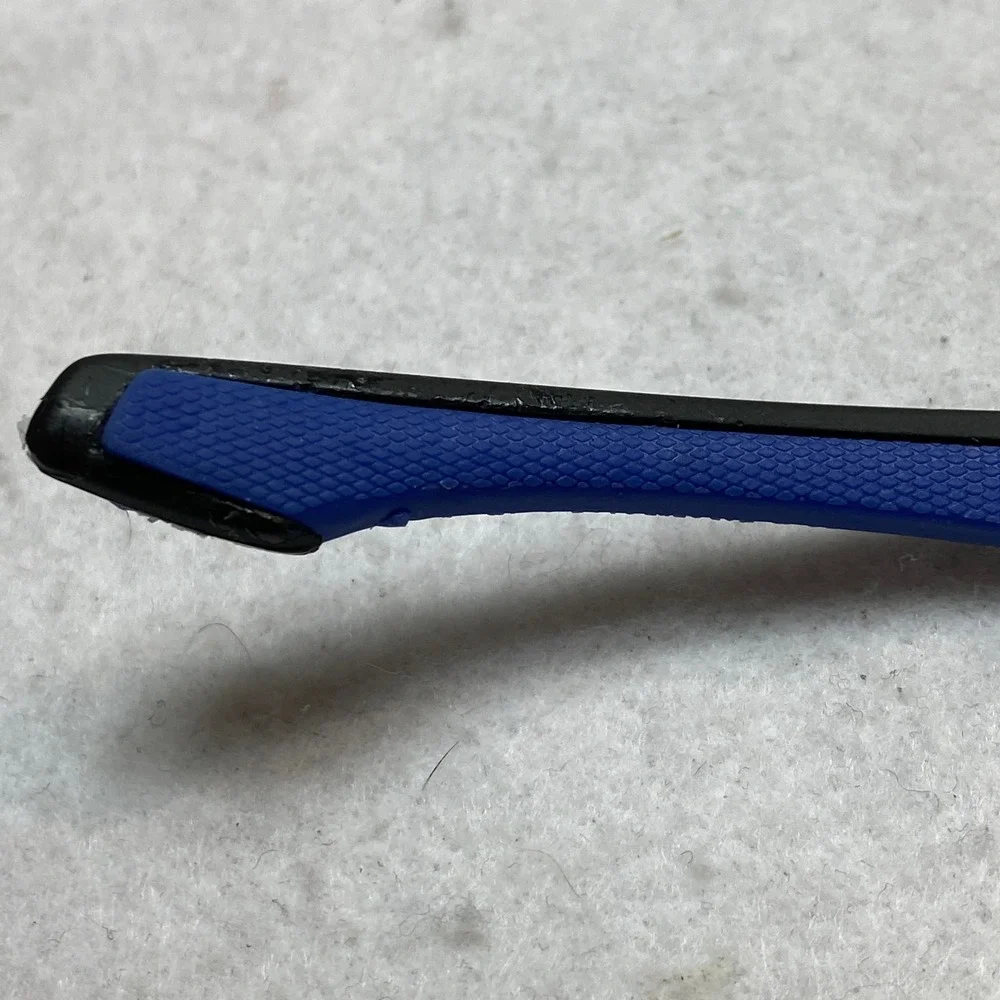 Choppers 8CP943 Biker Sunglasses Black Blue Padded Wrap Moto Goggles